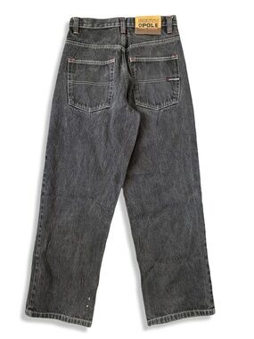 Vintage Y2K South Pole Men's Charcoal Black Relaxed Fit Jeans